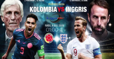 Prediksi Kolombia vs Inggris Piala Dunia 2018 Malam Ini